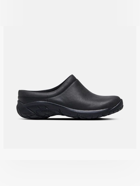Merrell Shoes - Merrell Encore Nova 4 black leather slip on clogs size 6 EUC